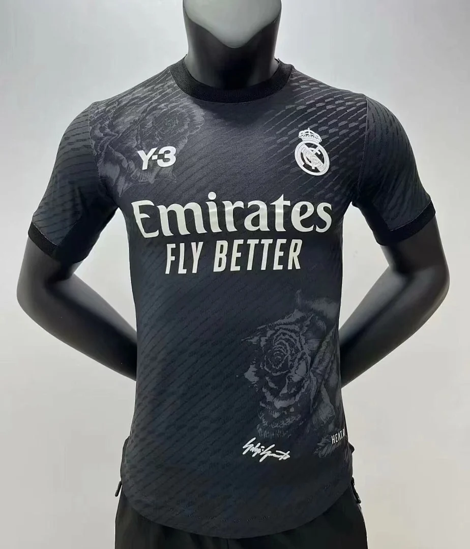 24-25 Real Madrid Y3h Black S-2XL