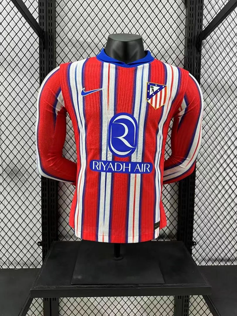2425 Atletico Madrid Home Long Sleeve S-2XL