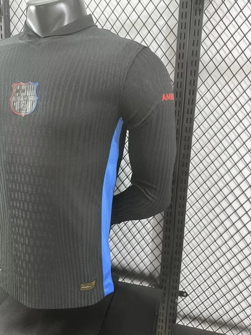 2425 Barcelona Away Long Sleeve S-4XL with Sponsor - view 7