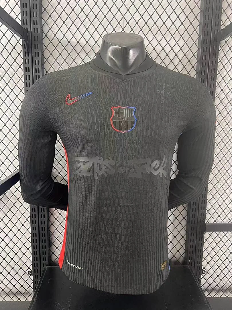 Barcelona Away Special Edition Long Sleeve S-4XL (Plain with Ads)