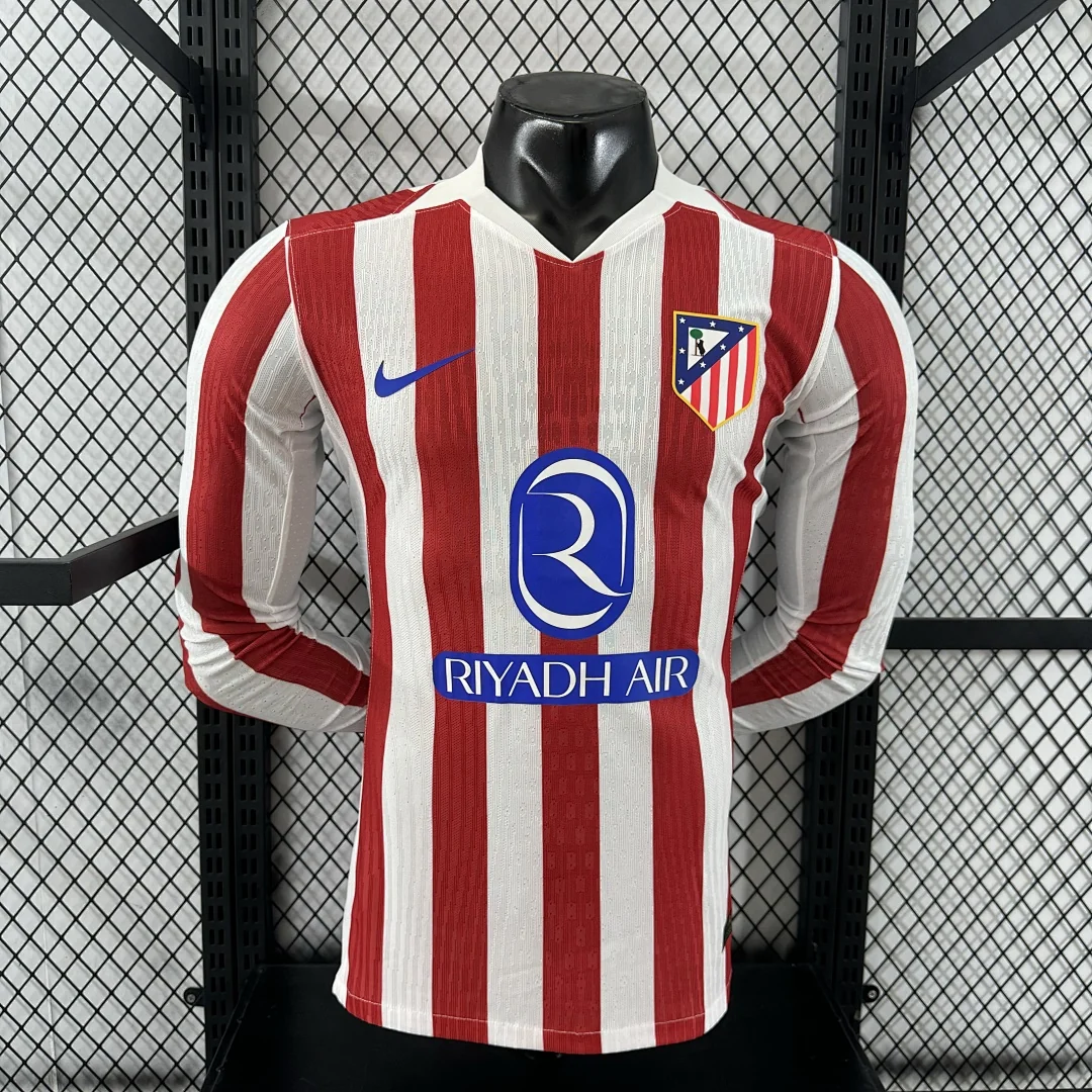 2526 Atletico Madrid Home Long Sleeve S-2XL