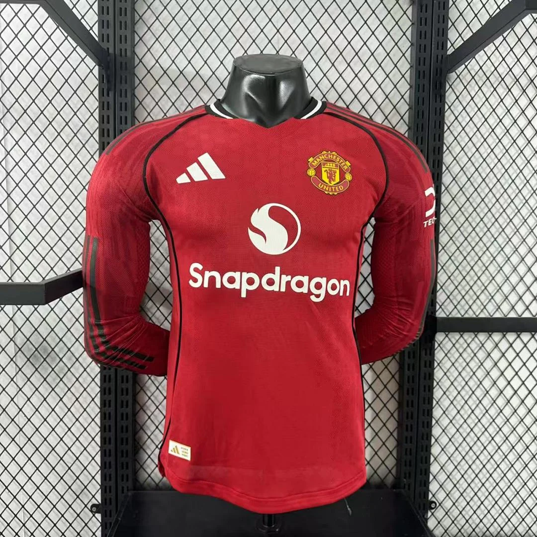 2526 Manchester United Home Long Sleeve S-3XL