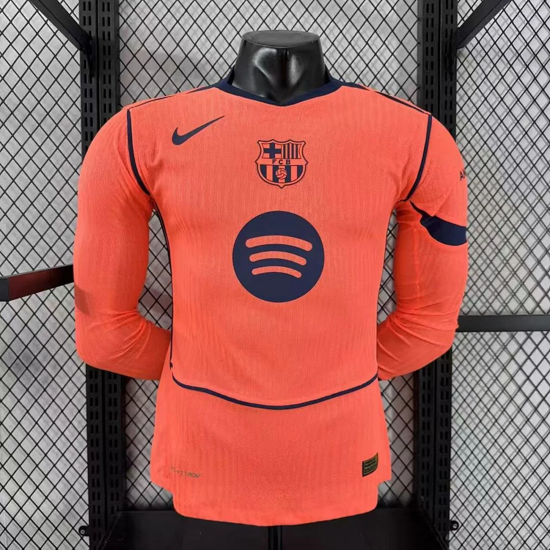 2526 Barcelona Second Away Long Sleeve S-3XL