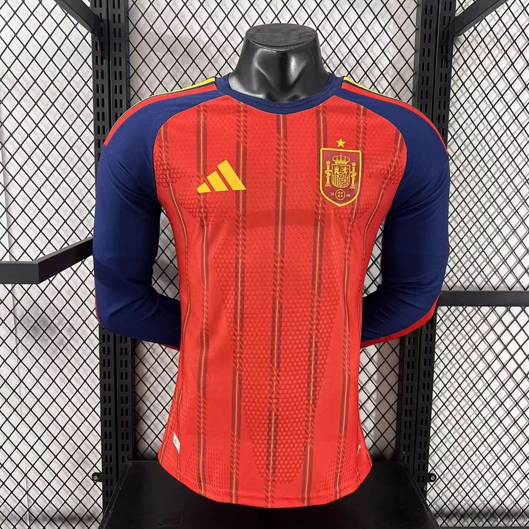2026 Spain Home Long Sleeve S-4XL