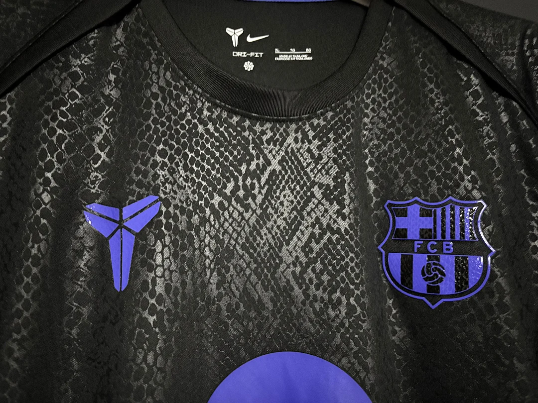 25-26 Barcelona Training Jersey Black S-4XL - view 4