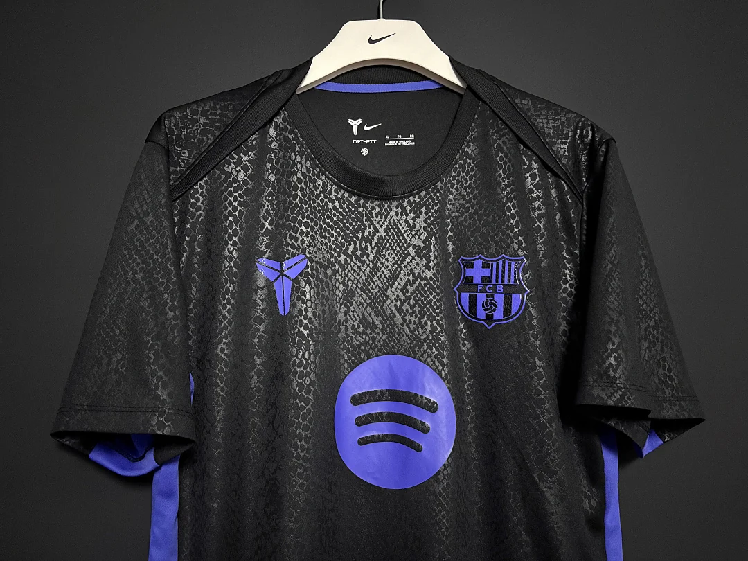 25-26 Barcelona Training Jersey Black S-4XL - view 5