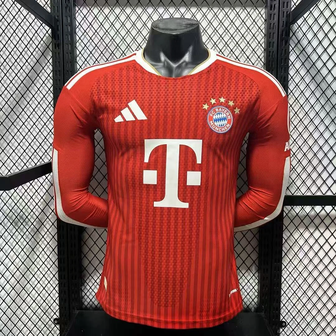 2627 Bayern Munich Home Long Sleeve S-3XL